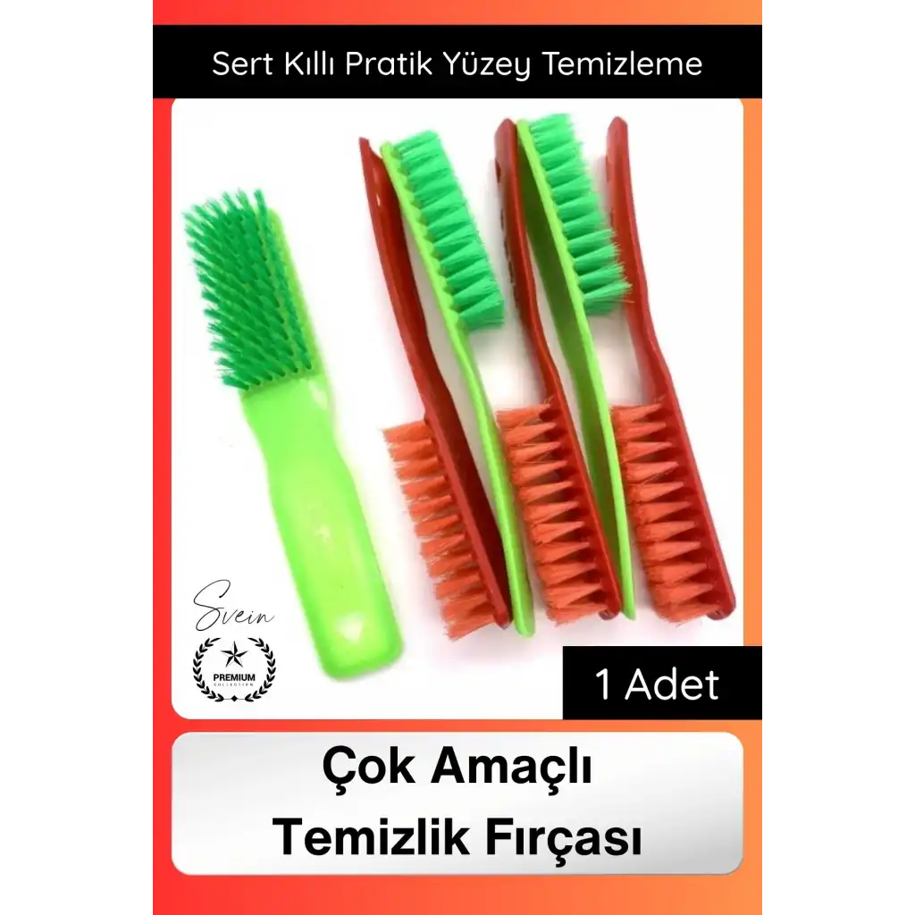 #Fırça Çok Amaçlı Temizlik Fırçası Sert Kıllı Yeşil Kırmızı Pratik Yüzey Temizleme Mutfak Banyo İçin