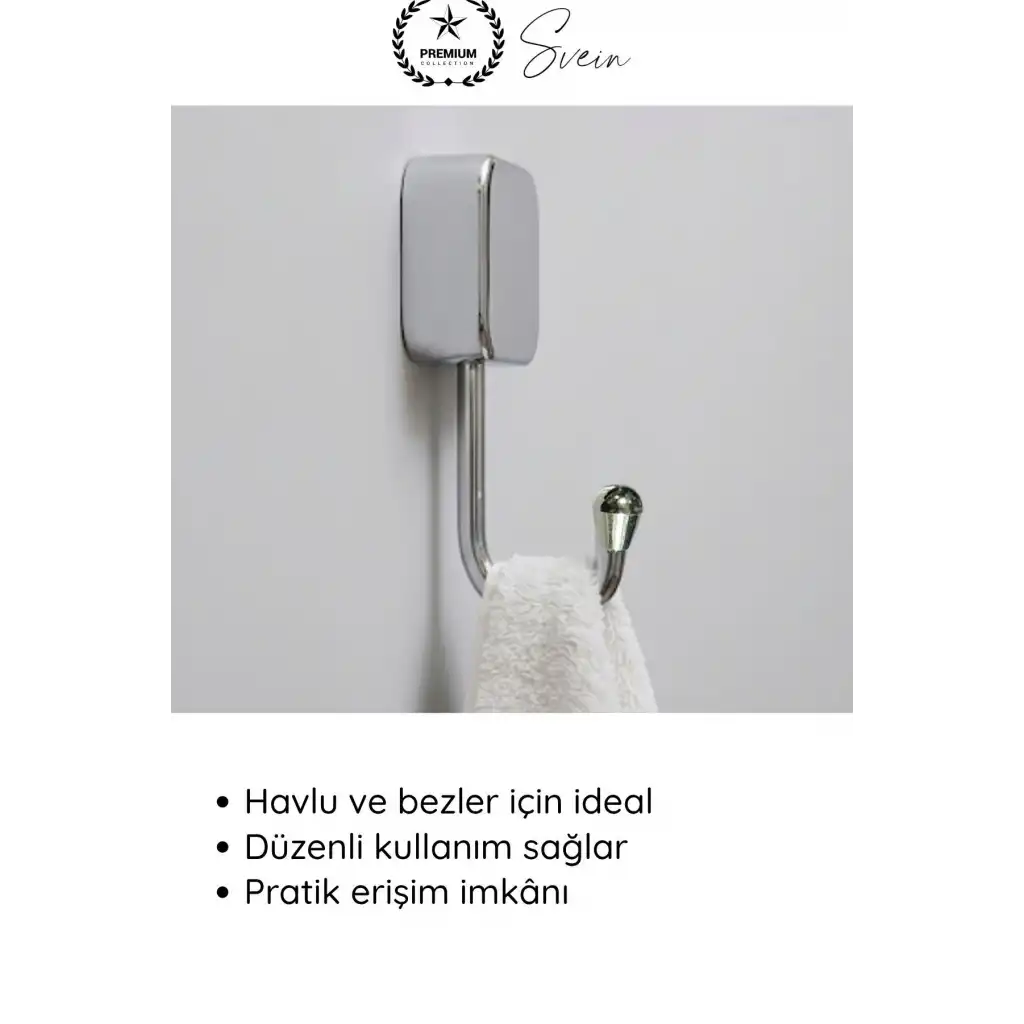 #Askı Krom Görünümlü Plastik Tekli Havlu Askısı Banyo Mutfak Duvar Askı Havlu Tutucu Duvara Monte Şık ve Modern Minimal Paslanmaz Fonksiyonel Fayans Üzeri Havluluk Sağlam Dayanıklı Uzun Ömürlü