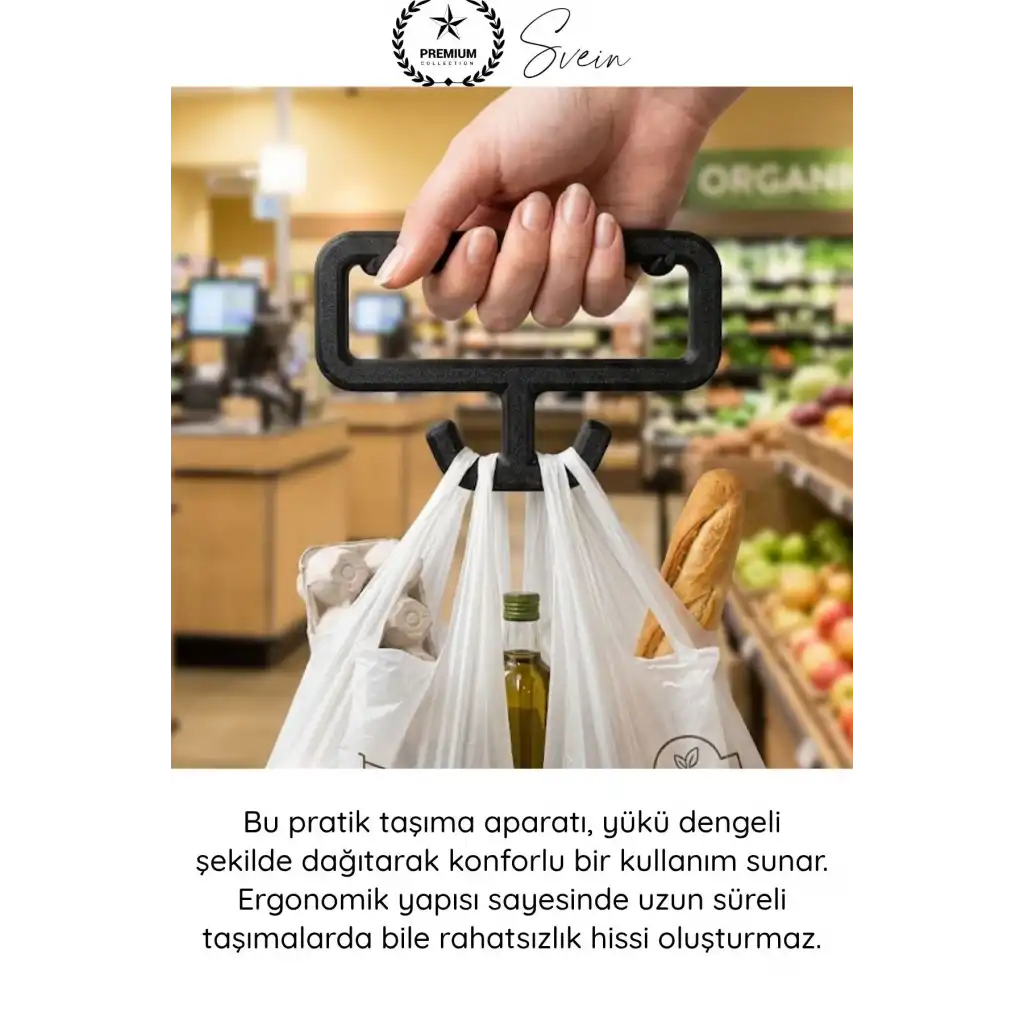 #Tutacak Pratik Poşet Taşıma Aparatı Plastik Ergonomik Tutacak Market Alışveriş Dayanıklı Konforlu Hafif Taşıyıcı El Koruyucu Askı Yardımcı Gereç Ev Mutfak Günlük Kullanım Kolay Kavrama