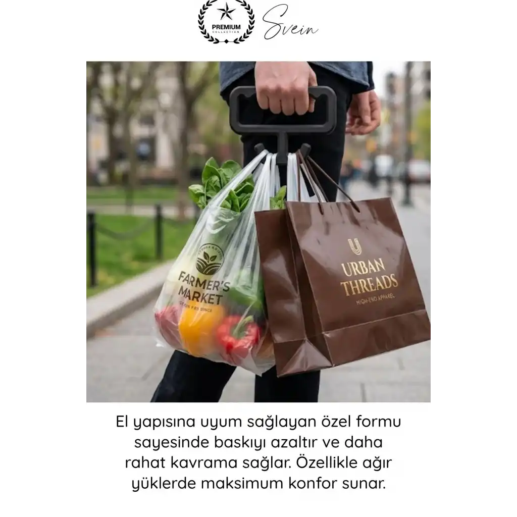 #Tutacak Pratik Poşet Taşıma Aparatı Plastik Ergonomik Tutacak Market Alışveriş Dayanıklı Konforlu Hafif Taşıyıcı El Koruyucu Askı Yardımcı Gereç Ev Mutfak Günlük Kullanım Kolay Kavrama