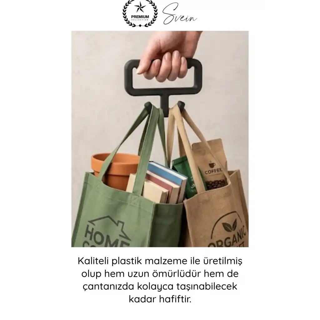 #Tutacak Pratik Poşet Taşıma Aparatı Plastik Ergonomik Tutacak Market Alışveriş Dayanıklı Konforlu Hafif Taşıyıcı El Koruyucu Askı Yardımcı Gereç Ev Mutfak Günlük Kullanım Kolay Kavrama