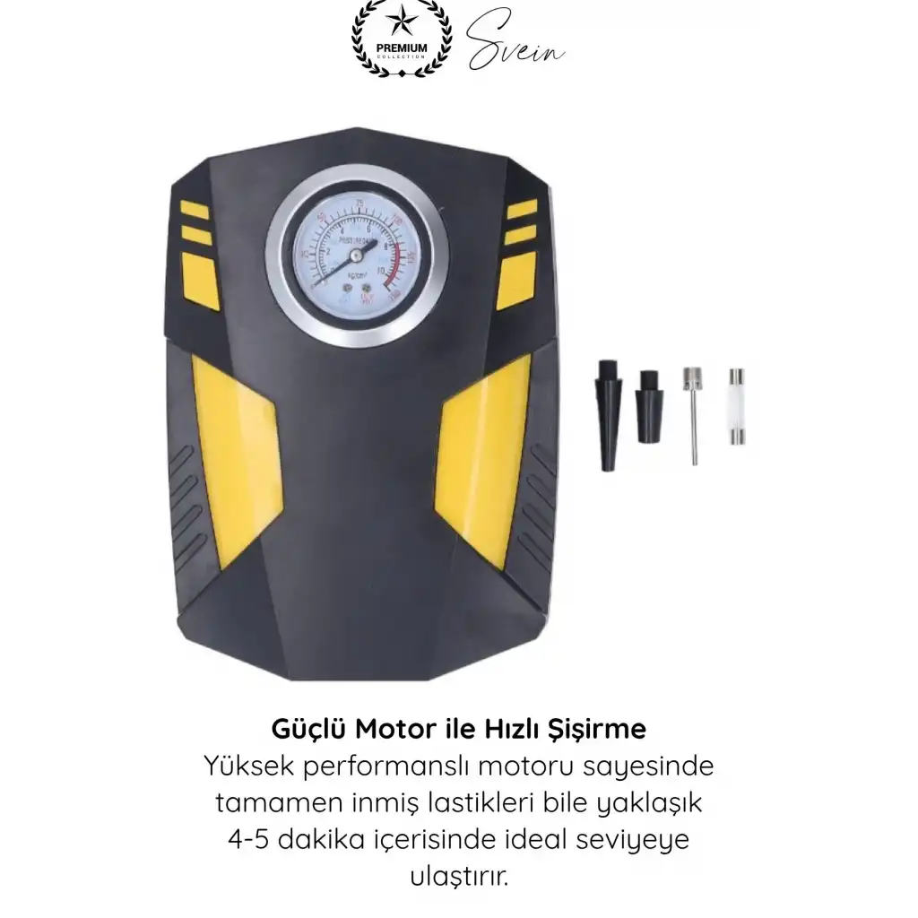 #Kompresör Profesyonel Analog Göstergeli Hava Kompresörü 12V Araç Çakmaklık Lastik Şişirme Güçlü Motor Hızlı Basınç Ölçer LED Aydınlatma Uzun Kablo Oto Motosiklet Bisiklet Top Şişirme Pompası