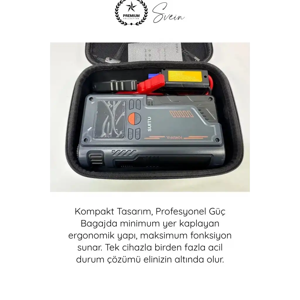 #Kompresör 1000A Jump Starter Powerbank Hava Kompresörü 4ü1 Arada Şarjlı Akü Takviye Cihazı 150 PSI Dijital Lastik Şişirme Boost Özellikli Acil Marş Starter LED Fener Powerbank Yol Yardım Seti