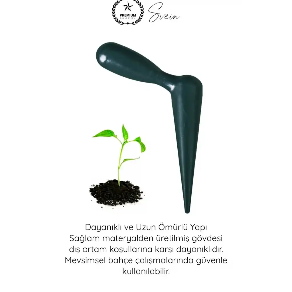 #Fide Küçük Bahçe Bitki Çiçek Tohum Ekim Manuel Fide Dikme Aparatı Siyah Saplı Dayanıklı Toprak Delici Bahçe El Aleti Pratik Dikim Aracı Fidan Yer Açıcı Hobi Bahçe Ekim Ekipmanı