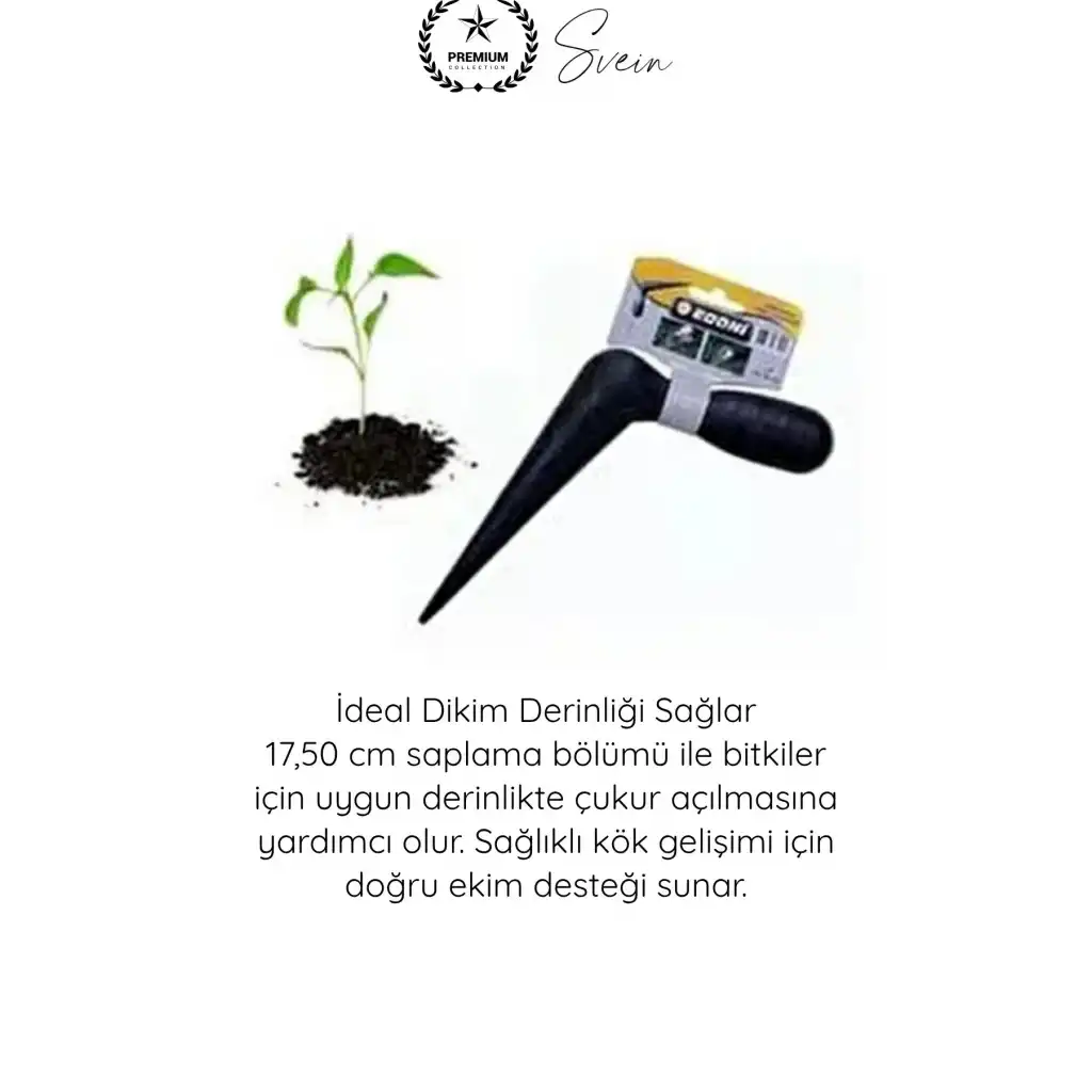 #Fide Küçük Bahçe Bitki Çiçek Tohum Ekim Manuel Fide Dikme Aparatı Siyah Saplı Dayanıklı Toprak Delici Bahçe El Aleti Pratik Dikim Aracı Fidan Yer Açıcı Hobi Bahçe Ekim Ekipmanı