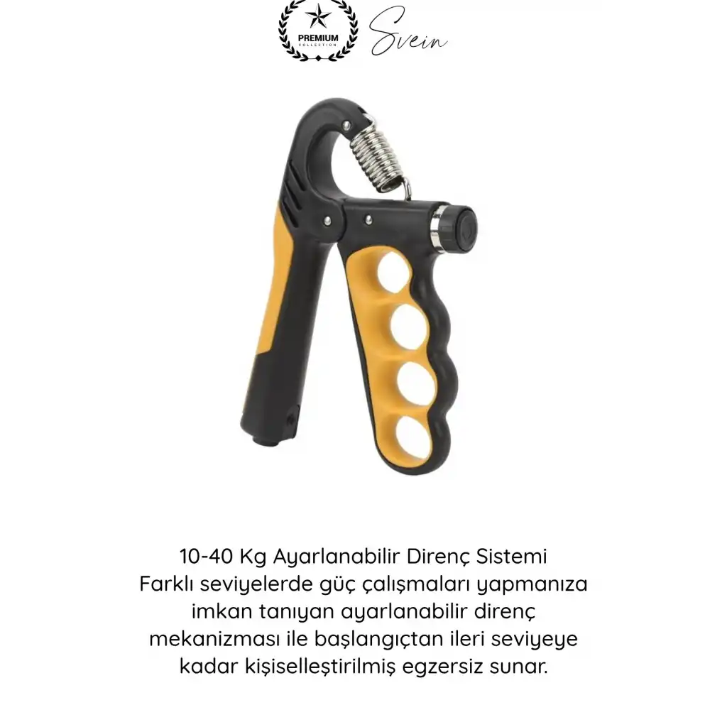 #ElYayı Profesyonel Dirençli Bilek Önkol El Egzersiz Tutuş Güçlendirici Ayarlanabilir 10-40 Kg Hand Grip Sporcu Rehabilitasyon Yaylı El Yayı Kas Güçlendirme Fitness Antrenman Aparatı Kaymaz Tutacak