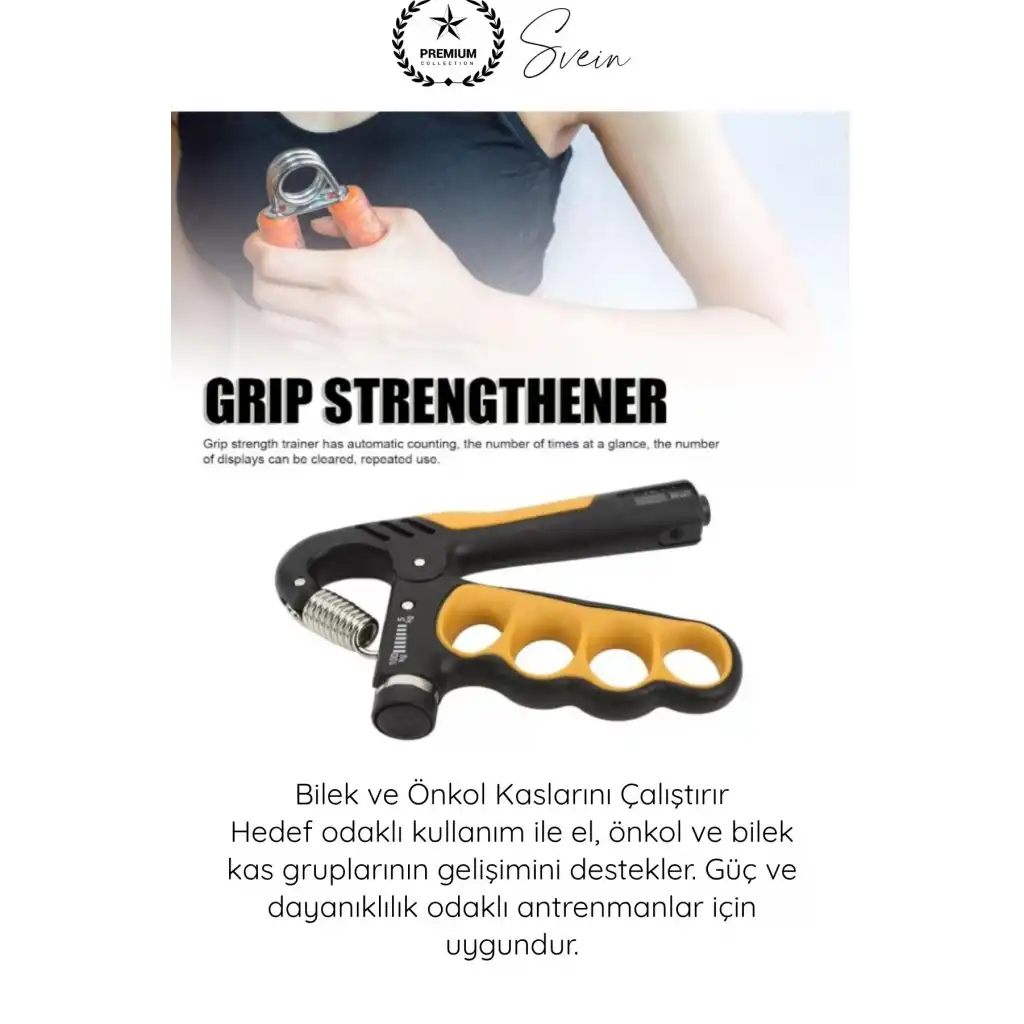 #ElYayı Profesyonel Dirençli Bilek Önkol El Egzersiz Tutuş Güçlendirici Ayarlanabilir 10-40 Kg Hand Grip Sporcu Rehabilitasyon Yaylı El Yayı Kas Güçlendirme Fitness Antrenman Aparatı Kaymaz Tutacak