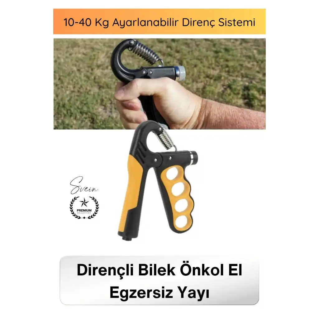 #ElYayı Profesyonel Dirençli Bilek Önkol El Egzersiz Tutuş Güçlendirici Ayarlanabilir 10-40 Kg Hand Grip Sporcu Rehabilitasyon Yaylı El Yayı Kas Güçlendirme Fitness Antrenman Aparatı Kaymaz Tutacak