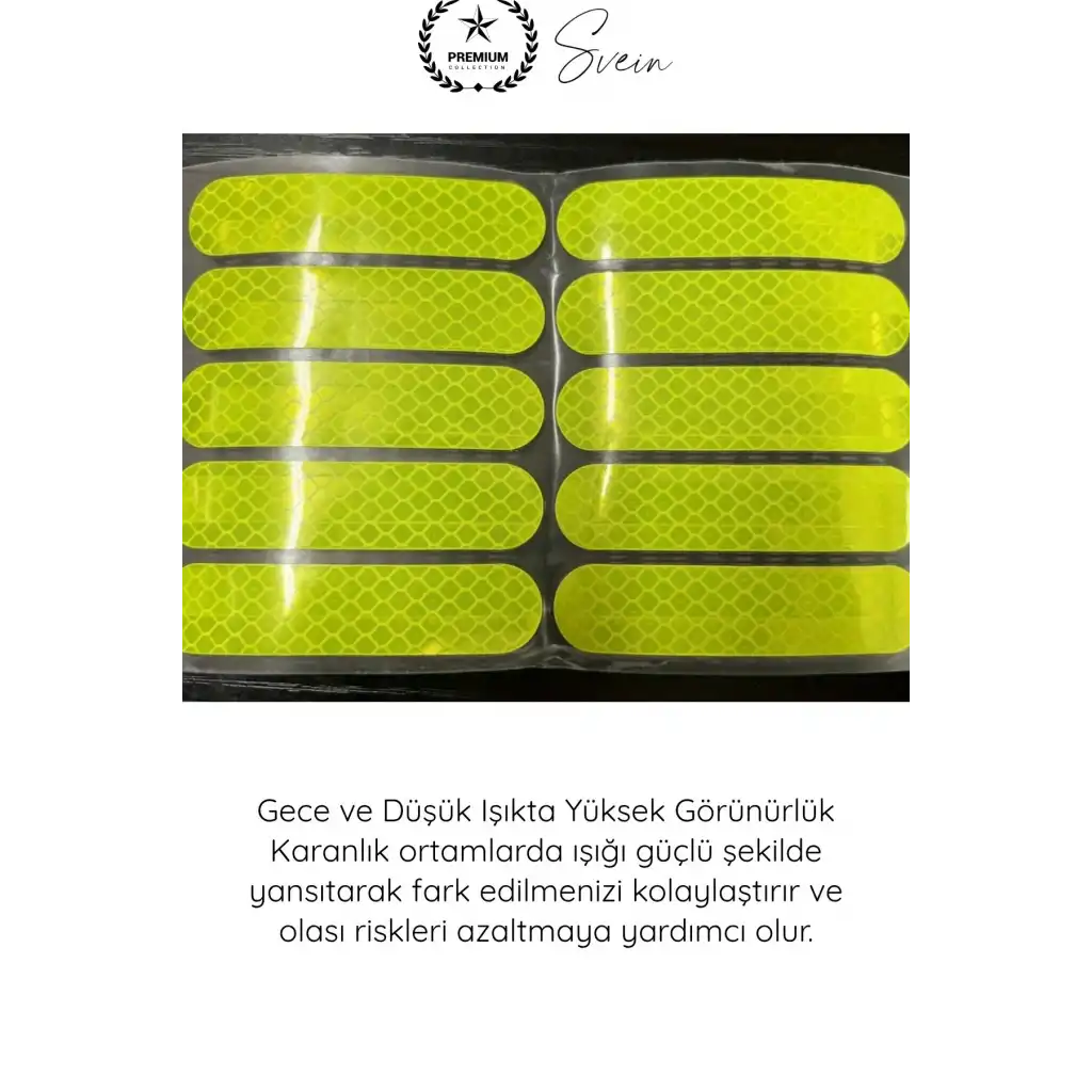 #Reflektör Reflektör Honeycomb Reflektif Güvenlik Bandı Altıgen Petek Dokulu 10 Adet Sticker Seti Yansıtıcı Bant Araç Motosiklet Bisiklet Kask Gece Görünürlük Su Geçirmez Yapışkanlı Uyarı Etiketi