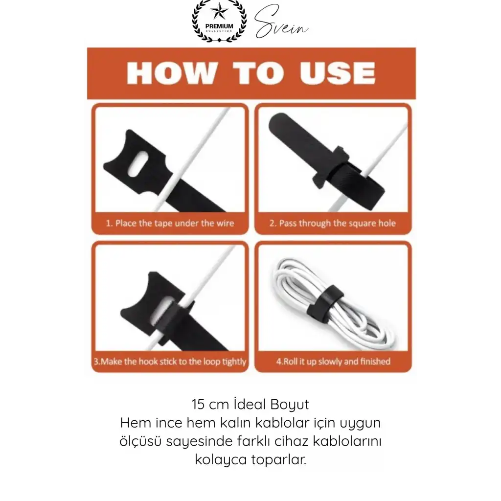 #Düzenleyici Organizer Naylon Siyah Çok Amaçlı Kablo Düzenleyici Cırt Cırtlı Kelepçe Seti 10 Adet 15cm Hook Loop Tekrar Kullanılabilir Kablo Toplayıcı Ev Ofis Atölye Masaüstü Düzenleme Aparatı