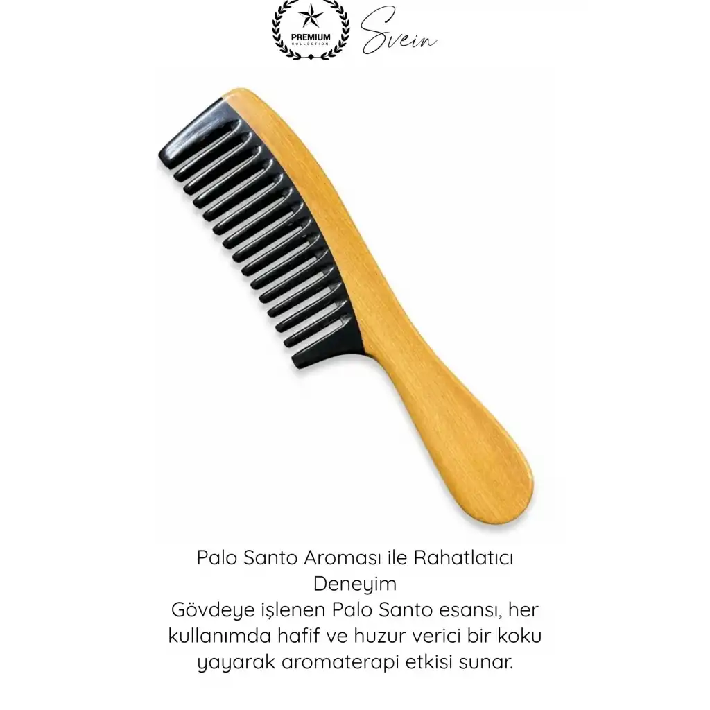 #Tarak El İşçiliği Doğal Kemik Saplı Tarak Palo Santo Aromalı Saç Bakım Tarağı Masaj Etkili Antistatik Dolaşım Artırıcı Düğüm Açıcı Sağlıklı Parlak Saç Bakım Aksesuarı
