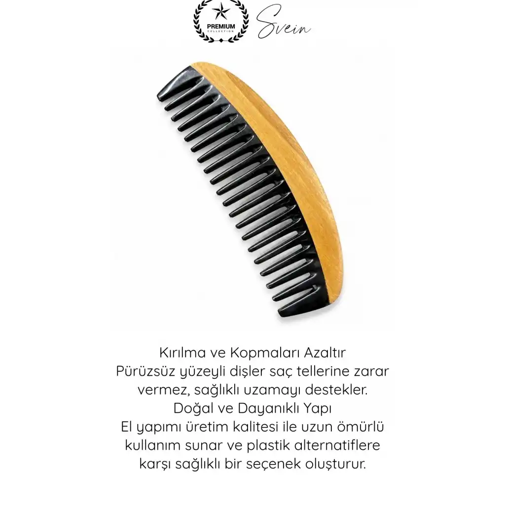 #Tarak El Yapımı Geniş Dişli Doğal Kemik Tarak Palo Santo Aromalı Antistatik Saç Bakım Tarağı Kıvırcık Dalgalı Saç Düğüm Açıcı Masaj Etkili Kompakt Sapsız Sağlıklı Parlak Görünüm