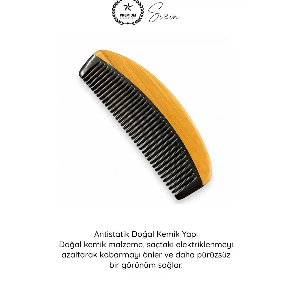 #Tarak El İşçiliği Sık Dişli Doğal Kemik Tarak Palo Santo Aromalı Antistatik Saç Bakım Tarağı Masaj Etkili Kompakt Sapsız Düğüm Açıcı Elektriklenme Önleyici Parlak Görünüm Aksesuar