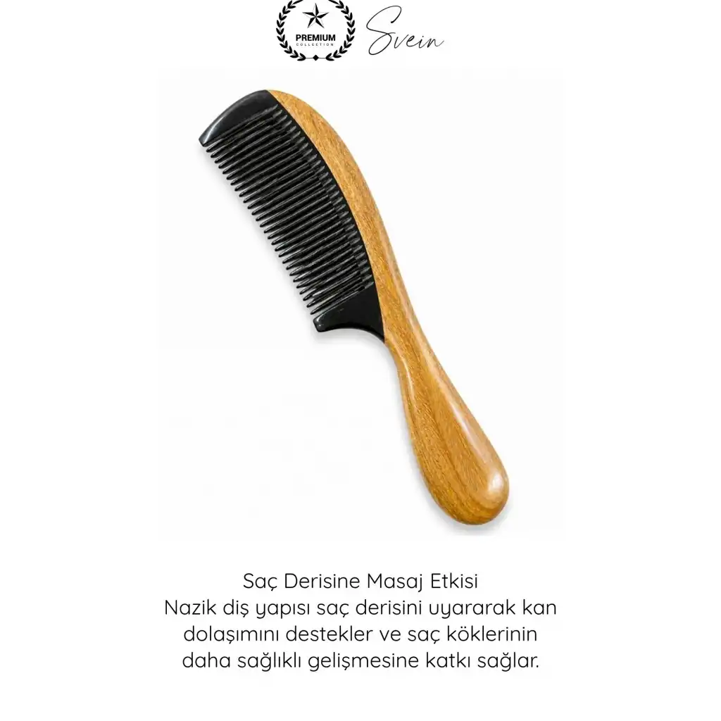 #Tarak Doğal Antistatik Kemik Tarak Pelesenk Ağacı Saplı El İşçiliği Saç Bakım Tarağı Masaj Etkili Düğüm Açıcı Elektriklenme Önleyici Sağlıklı Parlak Saç Profesyonel Bakım Aksesuarı