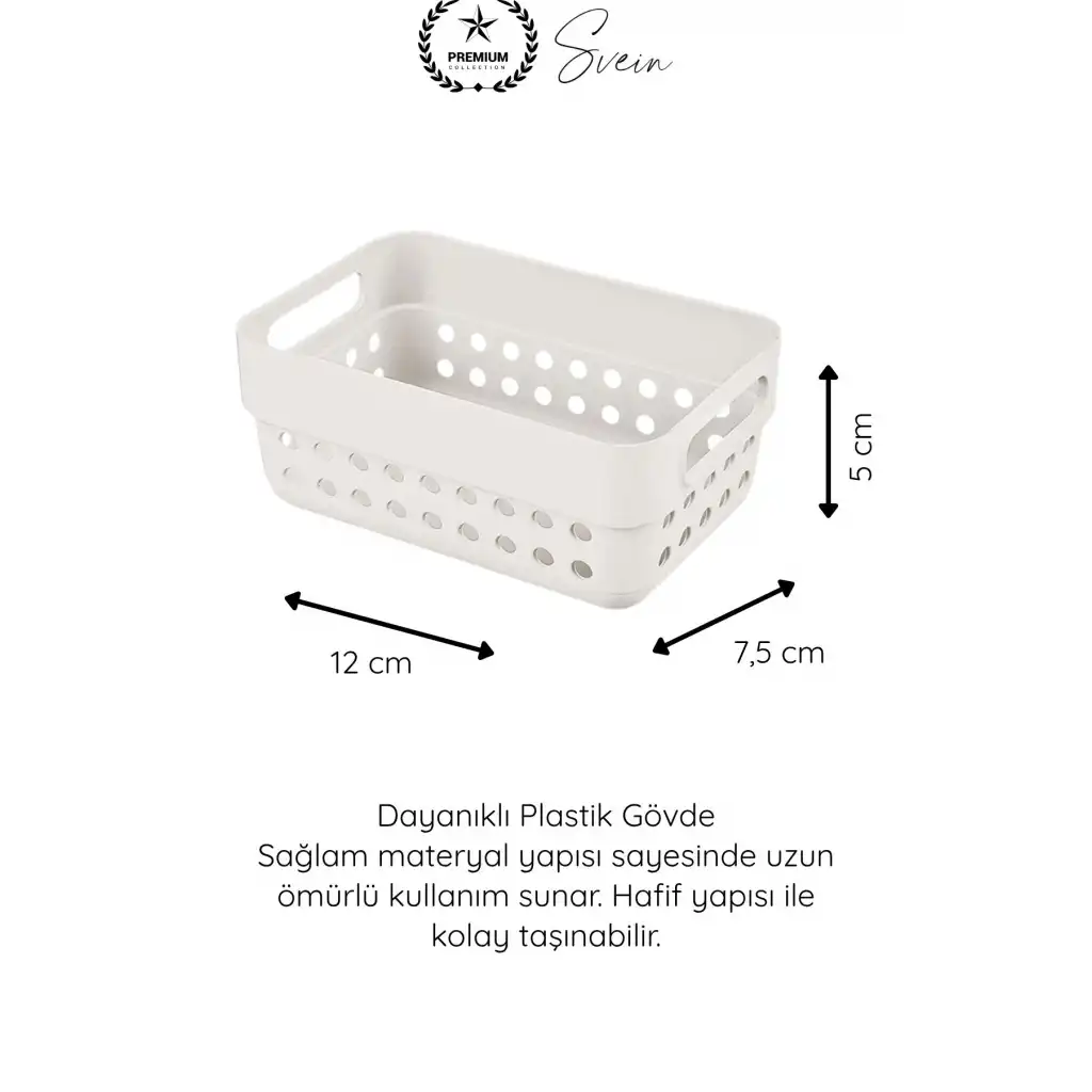 #Organizer 350 ML Plastik Organizer Sepet 3’lü Set Çok Amaçlı Düzenleyici Saklama Kutusu Dolap İçi Mutfak Banyo Masaüstü Çekmece Raf Organizeri Dayanıklı Kompakt Depolama Sepeti