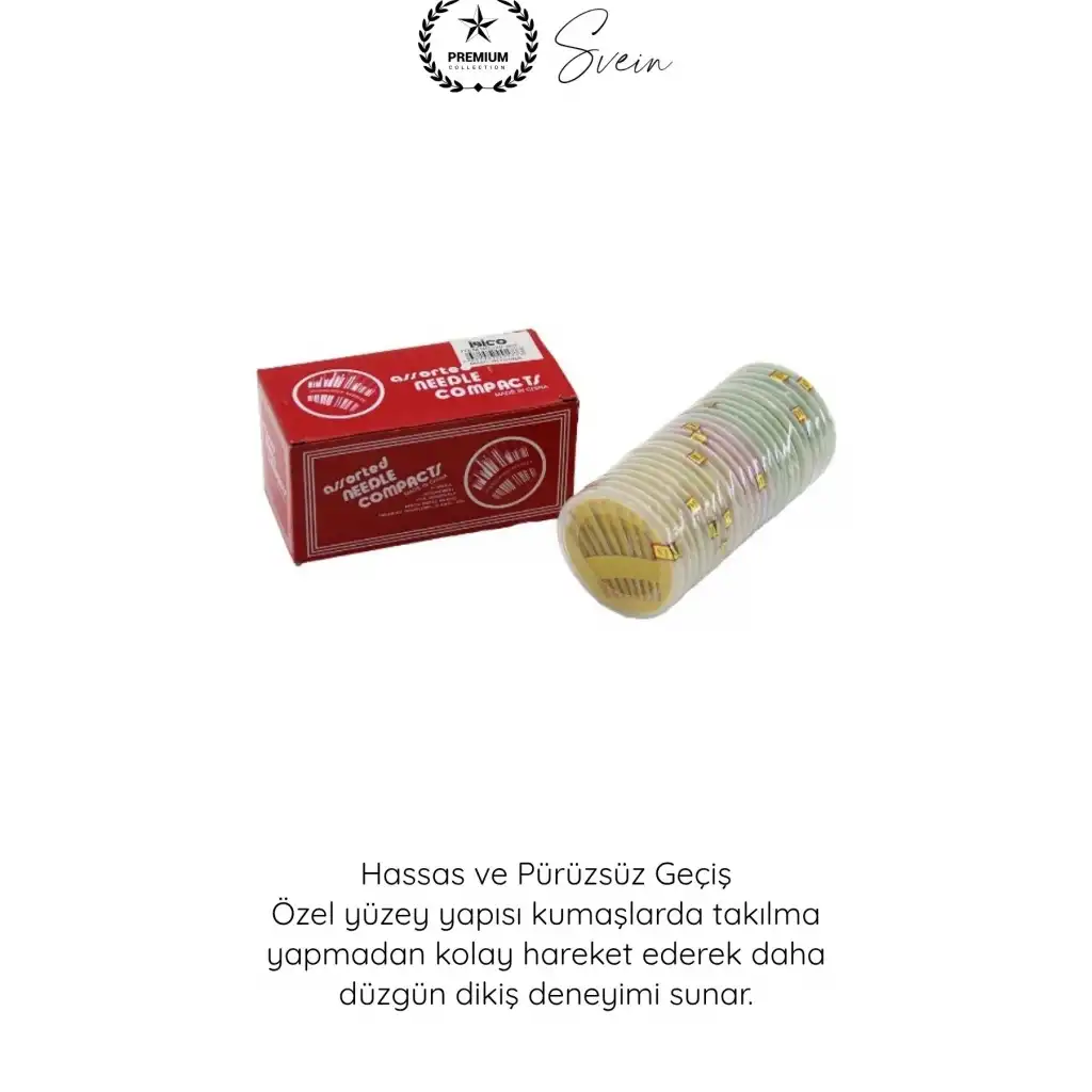 #Dikiş Paslanmaz Çelik Dikiş İğnesi Seti 25 Parça Profesyonel Terzi Nakış Hobi El Dikiş Kiti Kumaş Tamir Aksesuarı Çok Boyutlu Dayanıklı Saklama Kutulu Hassas Dikiş Malzemesi