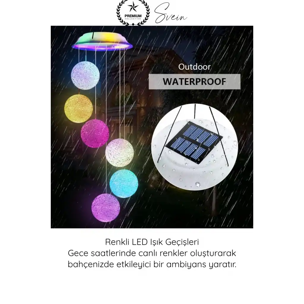 #SolarLed Solar Bahçe Dekoru 6 Toplu LED Peyzaj Aydınlatma Renkli Işıklı Güneş Enerjili Su Geçirmez Dış Mekan Kazıklı Balkon Teras Çim Yol Dekoratif Lamba IP65