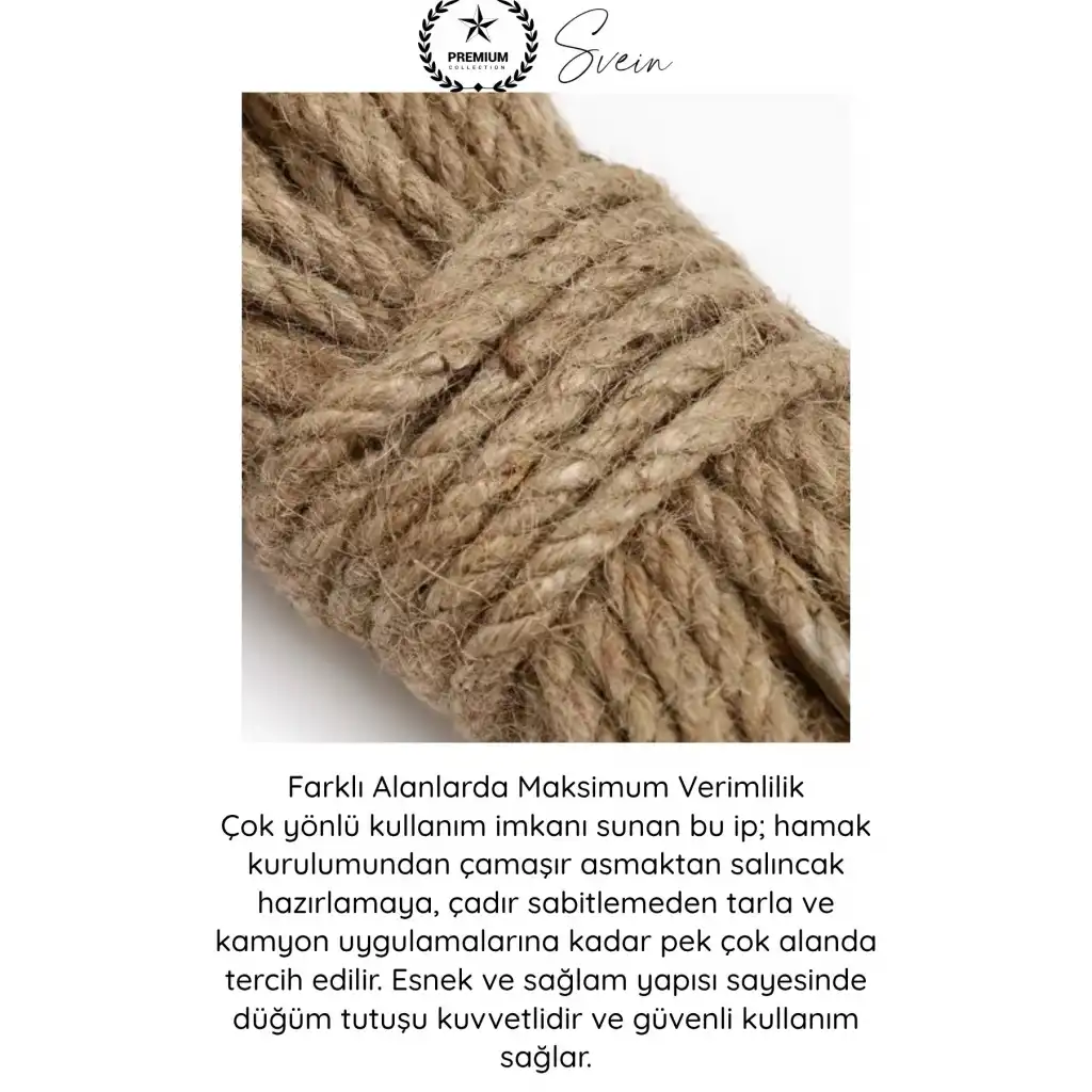 #Halat Çok Amaçlı Kalın İp Jüt İpi Hamak Çamaşır Salıncak Atlama Çadır Tarla Kamyon Dayanıklı Esnek Halat 40 Metre 4 Adet 10 Metre Top Bahçe Kamp Balkon Bağlama Sabitleme Taşıma Güçlü Örgü Kordon