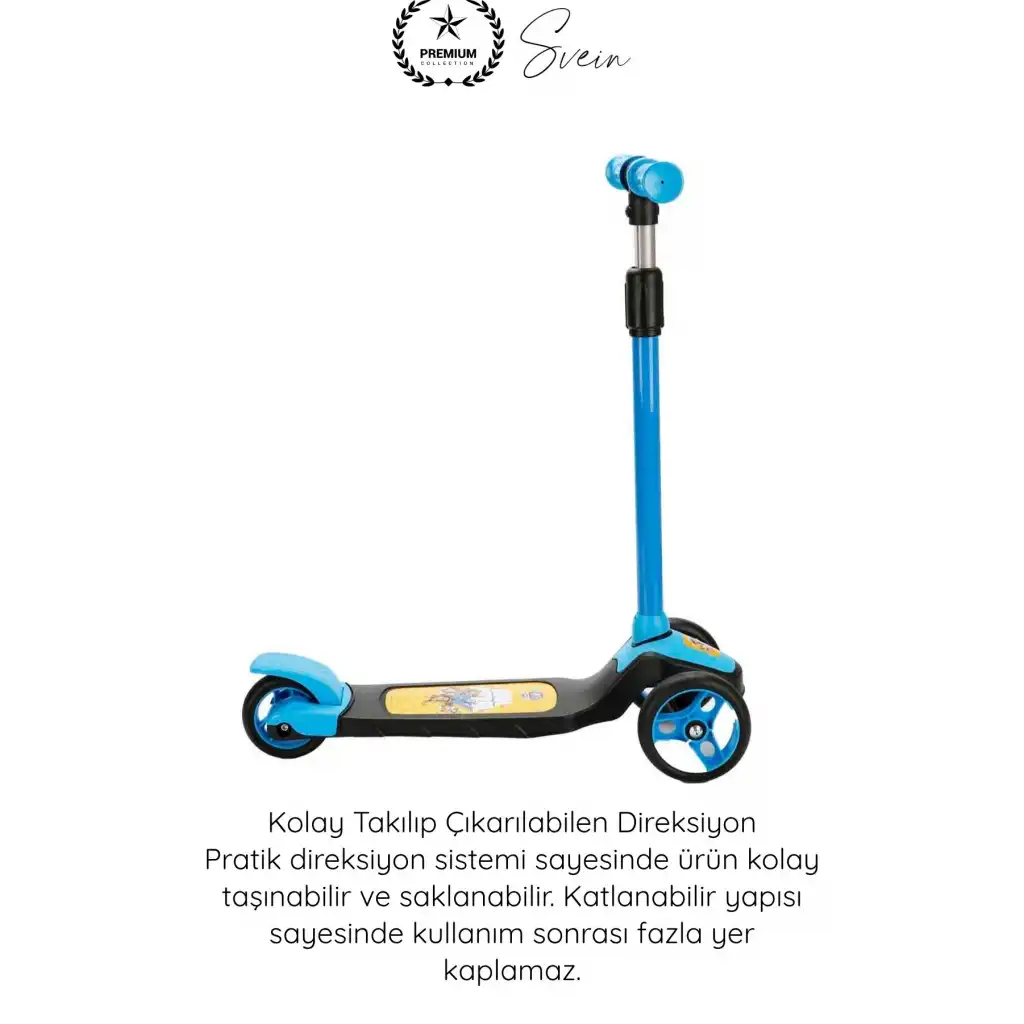 #Scooter Hayvan Figürlü 3 Tekerlekli Twistable Scooter Ayarlanabilir Yükseklik Frenli Katlanabilir Çocuk Scooter Kaydırmaz Taban Direksiyonlu Denge Geliştirici Unisex Oyuncak 3 Yaş Üzeri 50 Kg Taşıma