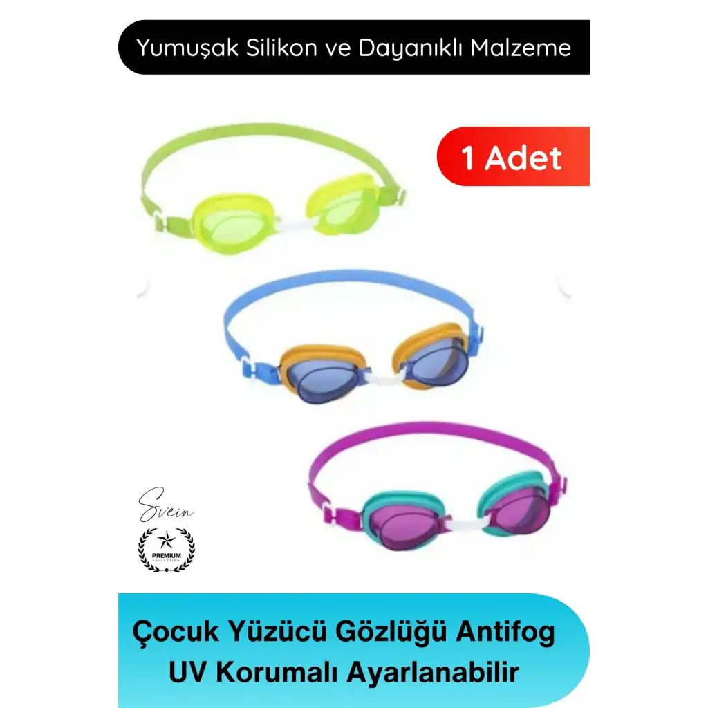 #Gözlük Çocuk Yüzücü Gözlüğü Antifog UV Korumalı Ayarlanabilir Silikon Kayışlı Su Geçirmez Sızdırmaz Buğu Önleyici Yüzme Gözlüğü 3 Yaş Üzeri Havuz Deniz Kullanımı İçin Dayanıklı Konforlu Tasarım