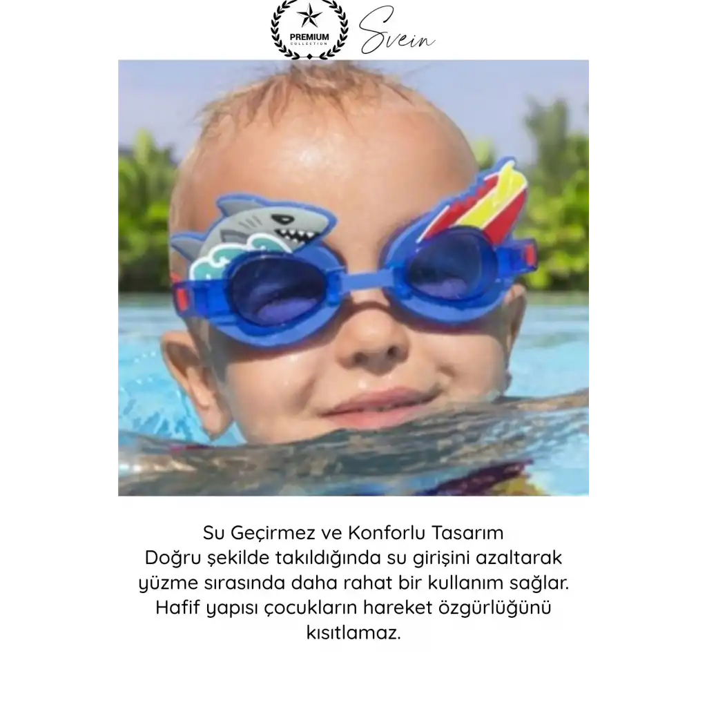 #DenizGözlüğü Çocuk Yüzücü Gözlüğü Antifog UV Korumalı Ayarlanabilir Yüzme Gözlüğü 3 Yaş Üzeri Havuz Deniz Kullanımı İçin Dayanıklı Konforlu Tasarım Silikon Kayışlı Su Geçirmez Buğu Önleyici