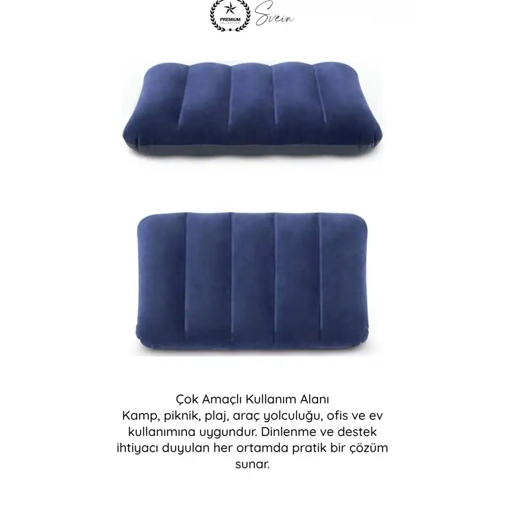 #Yastık Kadife Kaplı Şişme Minder Yastık Taşınabilir Konforlu Ergonomik Kamp Seyahat Oturma Destekli Havalı Yumuşak Dayanıklı Portatif Dinlenme Plaj Piknik Araba Ofis Boyun Bel Rahatlatıcı