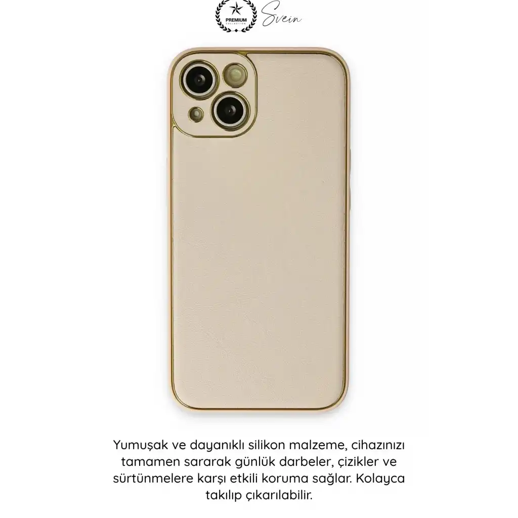 #Kılıf İphone 14 Plus Uyumlu Kılıf Coco Deri Görünümlü Silikon Kapak Darbe Emici Esnek Yumuşak Koruyucu Çizilme Önleyici Kamera Korumalı Şık İnce Kaymaz Premium Telefon Aksesuarı