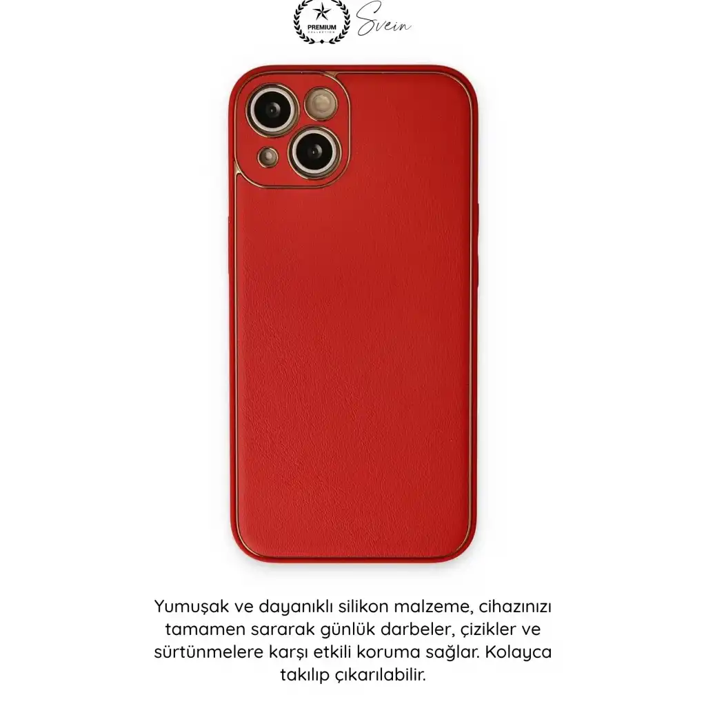 #Kılıf İphone 14 Plus Uyumlu Kılıf Coco Deri Görünümlü Silikon Kapak Darbe Emici Esnek Yumuşak Koruyucu Çizilme Önleyici Kamera Korumalı Şık İnce Kaymaz Premium Telefon Aksesuarı