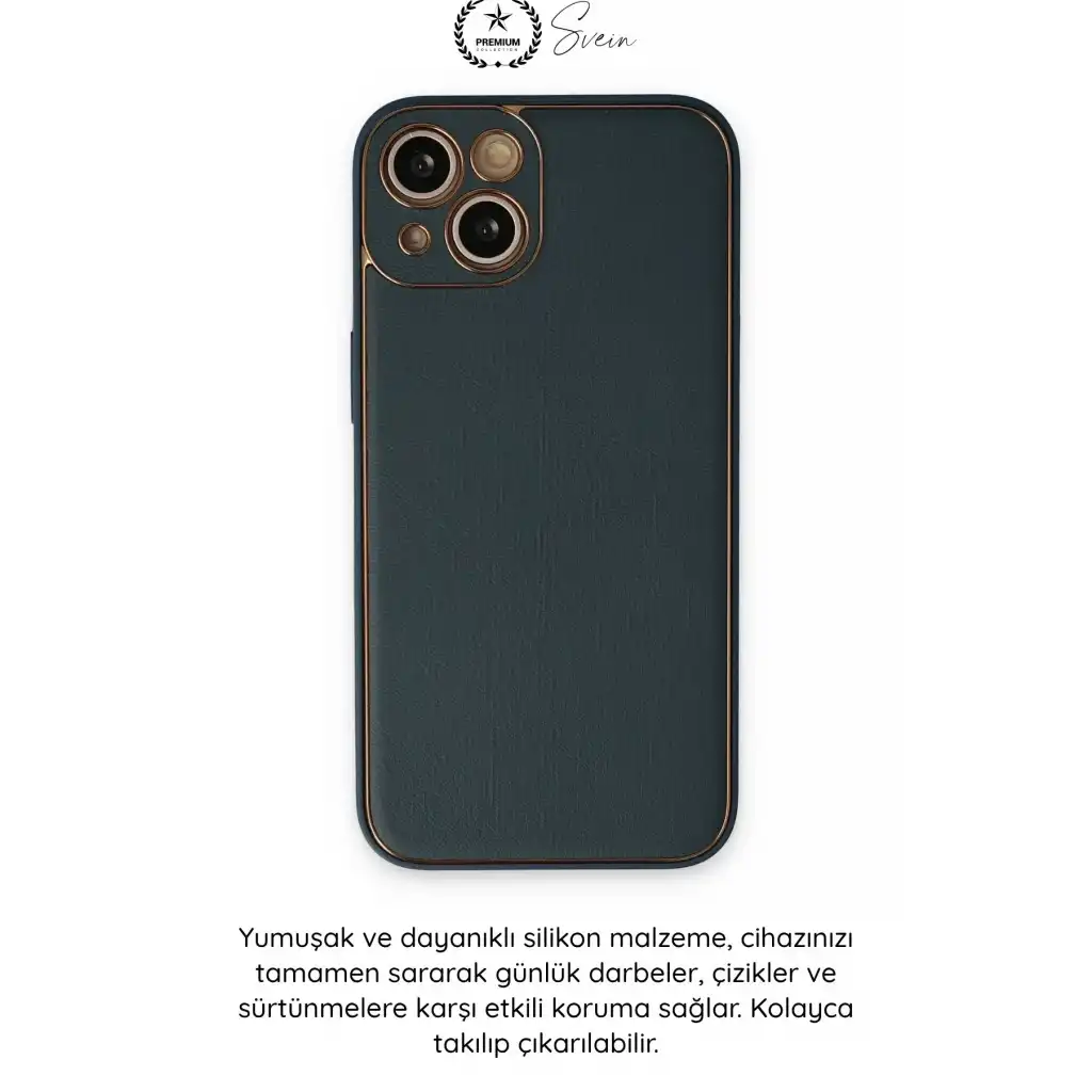 #Kılıf İphone 14 Plus Uyumlu Kılıf Coco Deri Görünümlü Silikon Kapak Darbe Emici Esnek Yumuşak Koruyucu Çizilme Önleyici Kamera Korumalı Şık İnce Kaymaz Premium Telefon Aksesuarı