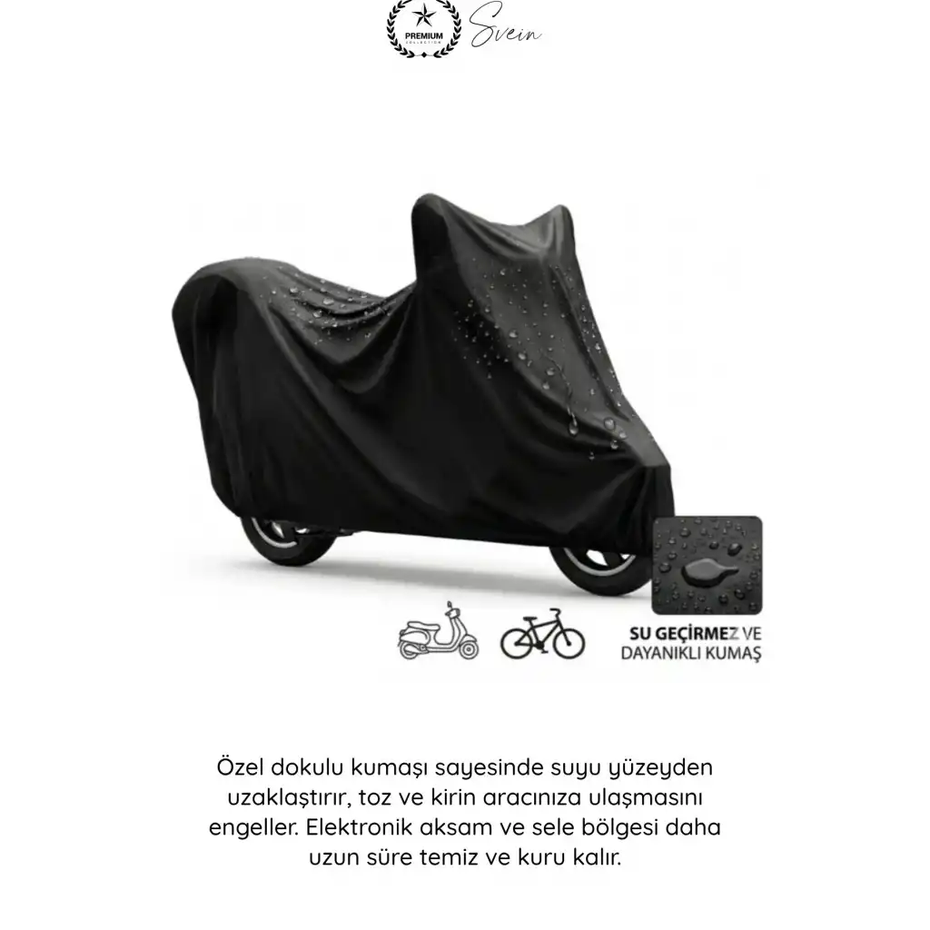 #Branda Motosiklet Scooter Koruma Brandası UV Korumalı Su Geçirmez Toz Önleyici Dış Mekan Dayanıklı Hafif Katlanabilir Güneş Yağmur Kar Çamur Dirençli Örtü Kılıf 180x120 cm Evrensel