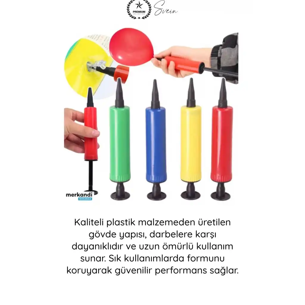 #Pompa Balon Şişirme Pompası Dayanıklı Plastik El Manuel Pratik Taşınabilir Hava Basma Aparatı Şişme Oyuncak Deniz Yatağı Can Simidi Parti Malzemesi Kamp Organizasyon Yardımcısı