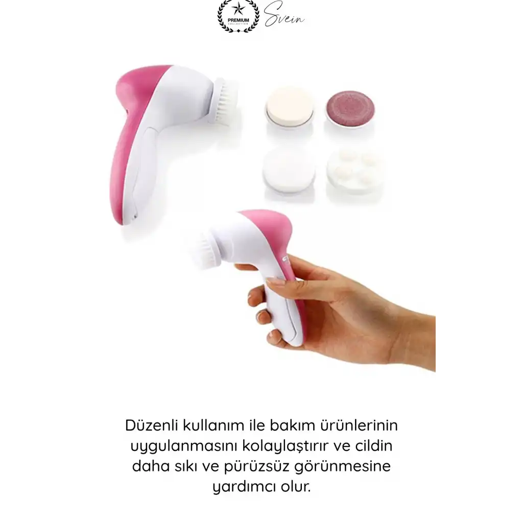 #YüzBakım Cilt Temizleme ve Yüz Masaj Aleti 5 Başlıklı Akne Sivilce Siyah Nokta Temizleyici Elektrikli Yüz Bakım Cihazı Kırışıklık Karşıtı Gözenek Arındırıcı Cilt Bakım Aparatı