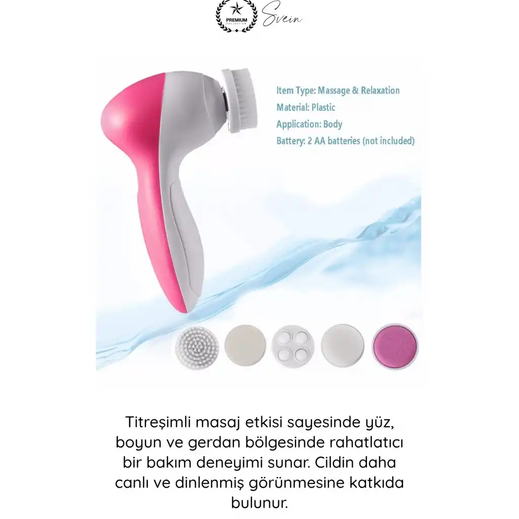 #YüzBakım Cilt Temizleme ve Yüz Masaj Aleti 5 Başlıklı Akne Sivilce Siyah Nokta Temizleyici Elektrikli Yüz Bakım Cihazı Kırışıklık Karşıtı Gözenek Arındırıcı Cilt Bakım Aparatı