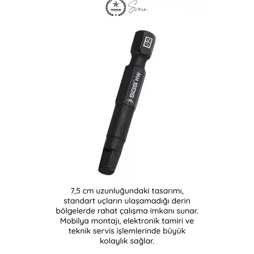 #Allen 10 mm Allen Bits Uç 7,5 cm S2 Çelik Profesyonel Alyan Tornavida Ucu Manyetik Altıgen Vida Sökme Takma Matkap Şarjlı Vidalama Uyumlu Black Pro Series Dayanıklı Hassas Uzun Ömürlü El Aleti Aparatı