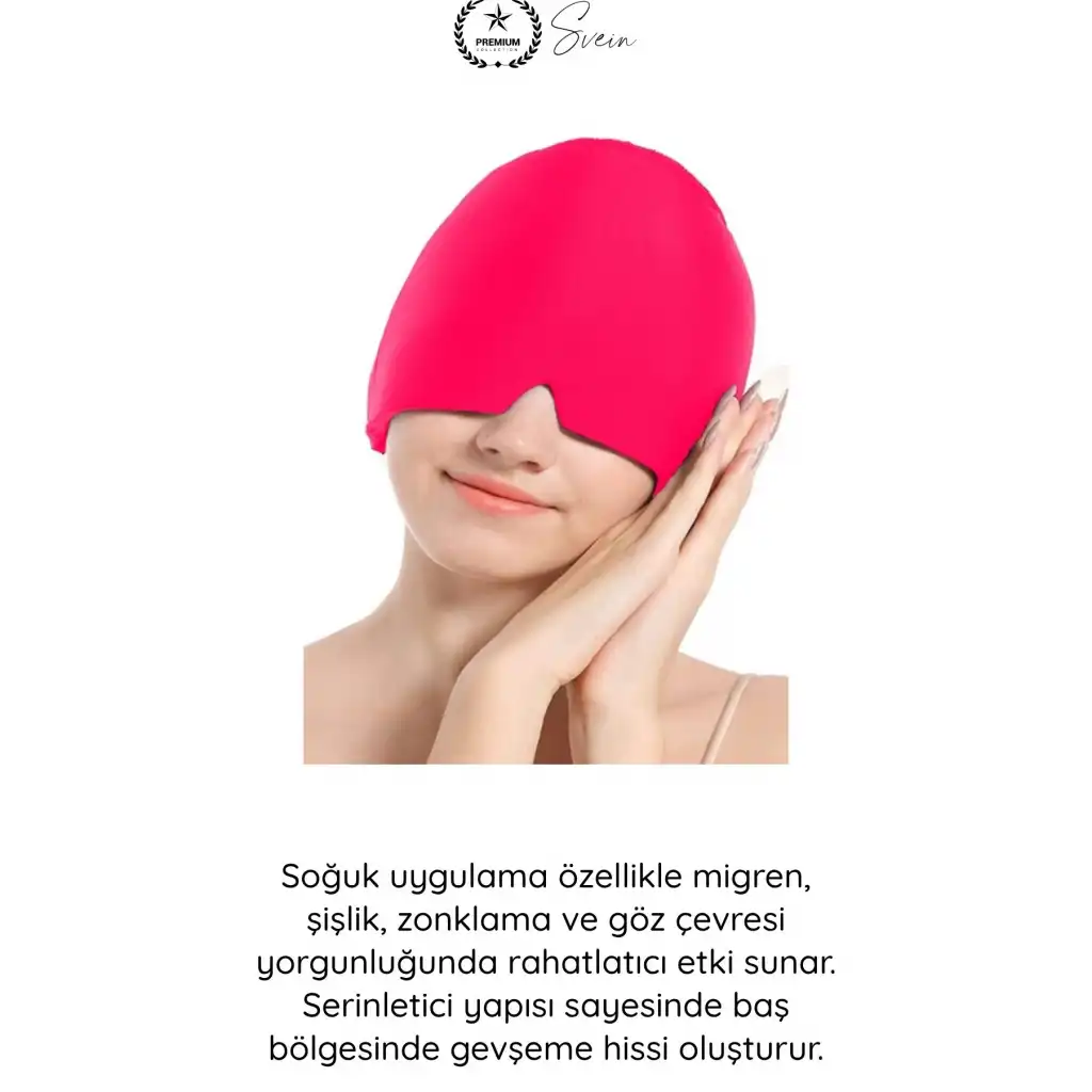 #RahatlatıcıMaske Migren Rahatlatıcı Jel Kompres Kafa Bandı Soğuk Sıcak Terapi Baş Ağrısı Uyku Göz Dinlendirme Elastik Medikal Silikon Kompresyon Bandı Sinüzit Stres Yorgunluk Rahatlatıcı Maske