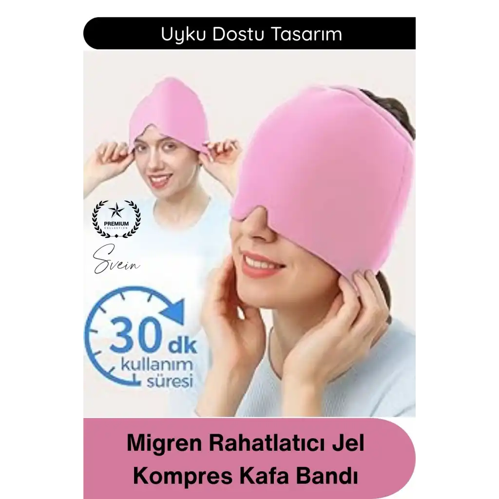 #RahatlatıcıMaske Migren Rahatlatıcı Jel Kompres Kafa Bandı Soğuk Sıcak Terapi Baş Ağrısı Uyku Göz Dinlendirme Elastik Medikal Silikon Kompresyon Bandı Sinüzit Stres Yorgunluk Rahatlatıcı Maske