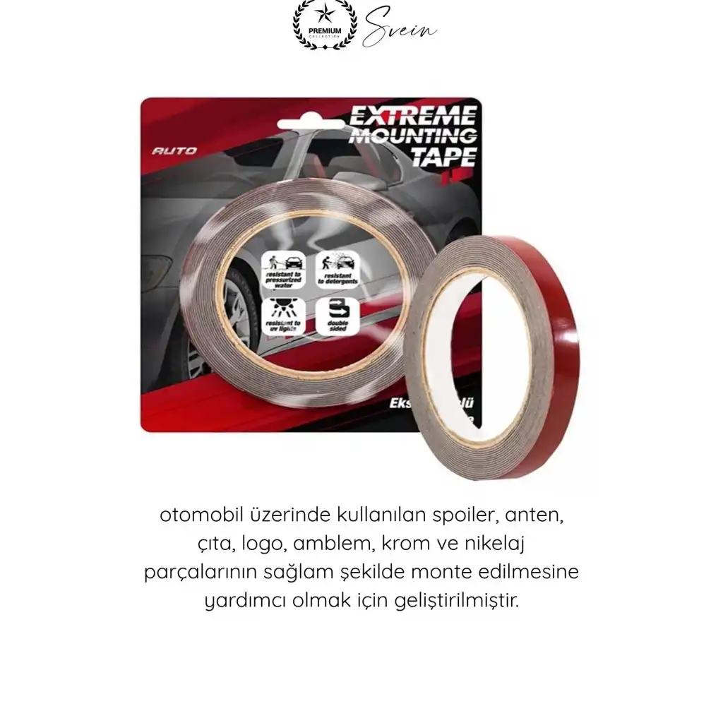 #AksesuarBandı Araç Aksesuarı Çift Taraflı Yapıştırma Bandı 19mm x 1.5 Metre Gri Oto Spoiler Anten Çıta Harf Logo Amblem Krom Nikelaj OGS Güçlü Montaj Bandı Dış Mekan Dayanıklı