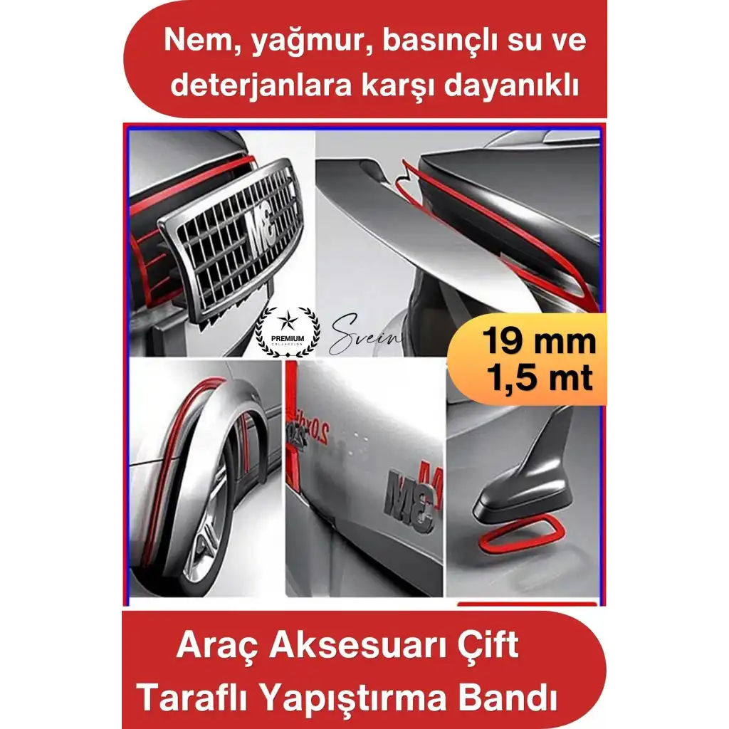 #AksesuarBandı Araç Aksesuarı Çift Taraflı Yapıştırma Bandı 19mm x 1.5 Metre Gri Oto Spoiler Anten Çıta Harf Logo Amblem Krom Nikelaj OGS Güçlü Montaj Bandı Dış Mekan Dayanıklı