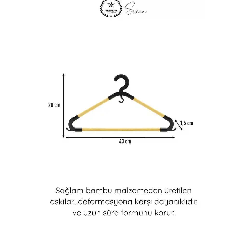 #Askı 3lü Bambu Ahşap Elbise Askısı Yetişkin Doğal Ahşap Kaymaz Dayanıklı Kıyafet Askılığı Gömlek Ceket Pantolon Elbise Dolap Düzenleyici Askı Seti