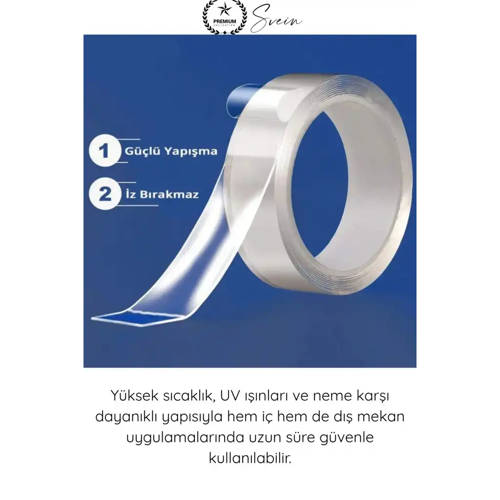 #ÇiftTaraflıBant Şeffaf Çift Taraflı Akrilik Montaj Bandı 18mm x 2 Metre Güçlü Yapışkan İz Bırakmayan Silikonize Nano Sabitleme Bandı Cam Duvar Ayna Otomotiv Çıta Logo Askılık Pano Ev Ofis Kullanımı