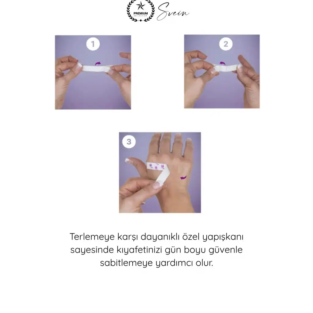 #ElbiseBandı Hipoalerjenik Kıyafet Sabitleme Bandı 2 Ebatlı Şeffaf 48 Adet Dekolte Abiye Gelinlik Straplez Gömlek Elbise Pantolon Etek Çorap Görünmez Çift Taraflı Cilt Dostu Bant
