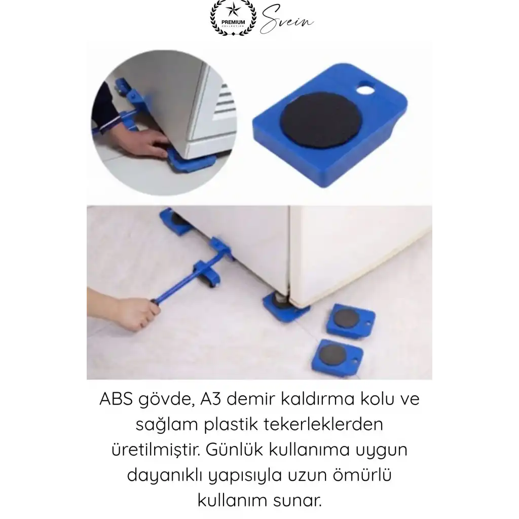 #EşyaTaşıma Mobilya Taşıma Kaydırma Aparatı Eşya Krikosu Tekerlekli Ağır Yük Taşıma Seti Kaldırma Kolu Dolap Koltuk Buzdolabı Masa Yatak Taşıyıcı Ev Ofis Nakliye Yardımcı El Aleti 5 Parça