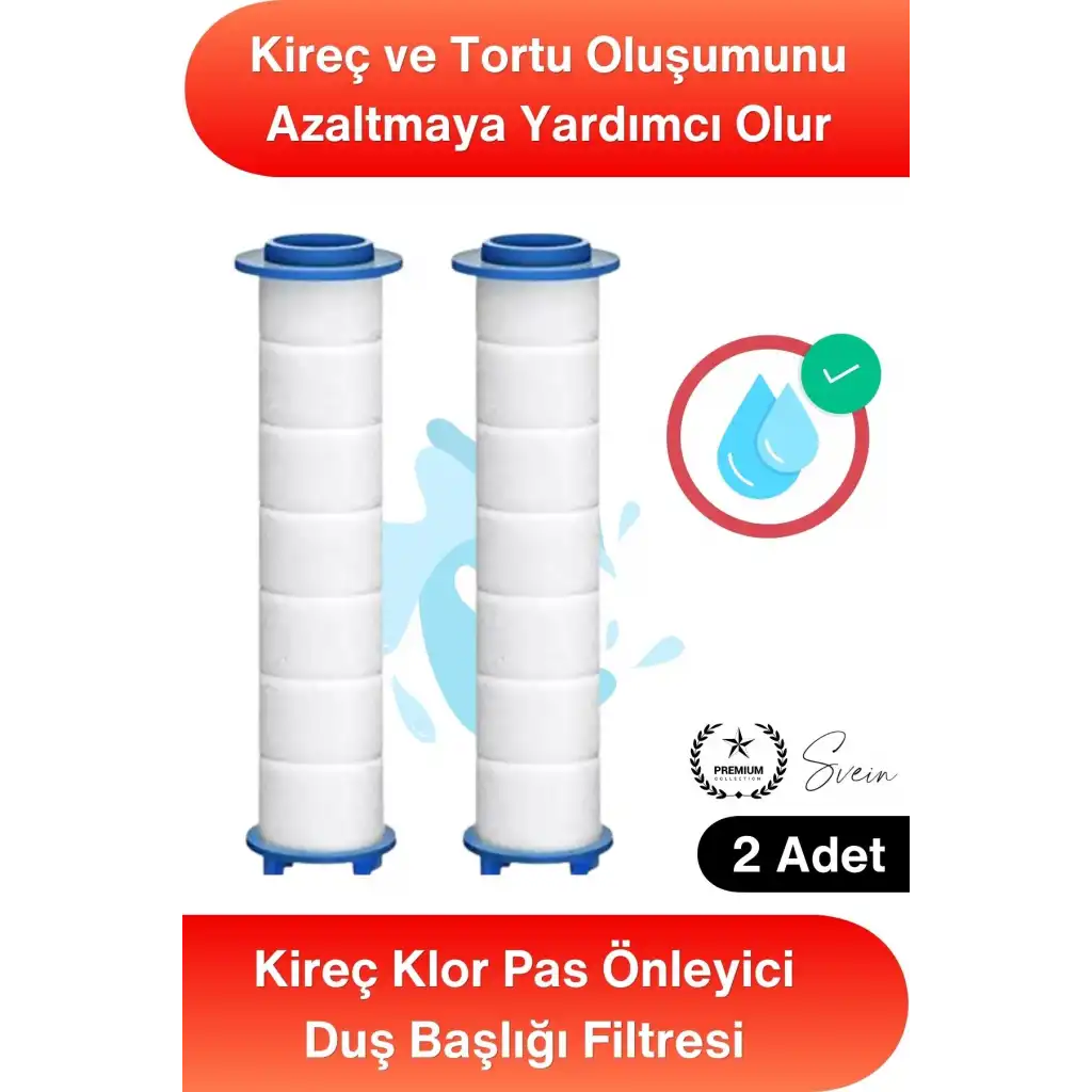 #Filtre 2 Adet Duş Başlığı Filtresi Kireç Klor Pas Önleyici Yedek Filtre Seti Pamuk Su Arıtma Kartuşu Standart Uyum Banyo Su Temizleyici Tortu Partikül Giderici Saç Cilt Koruma Filtre Kartuş