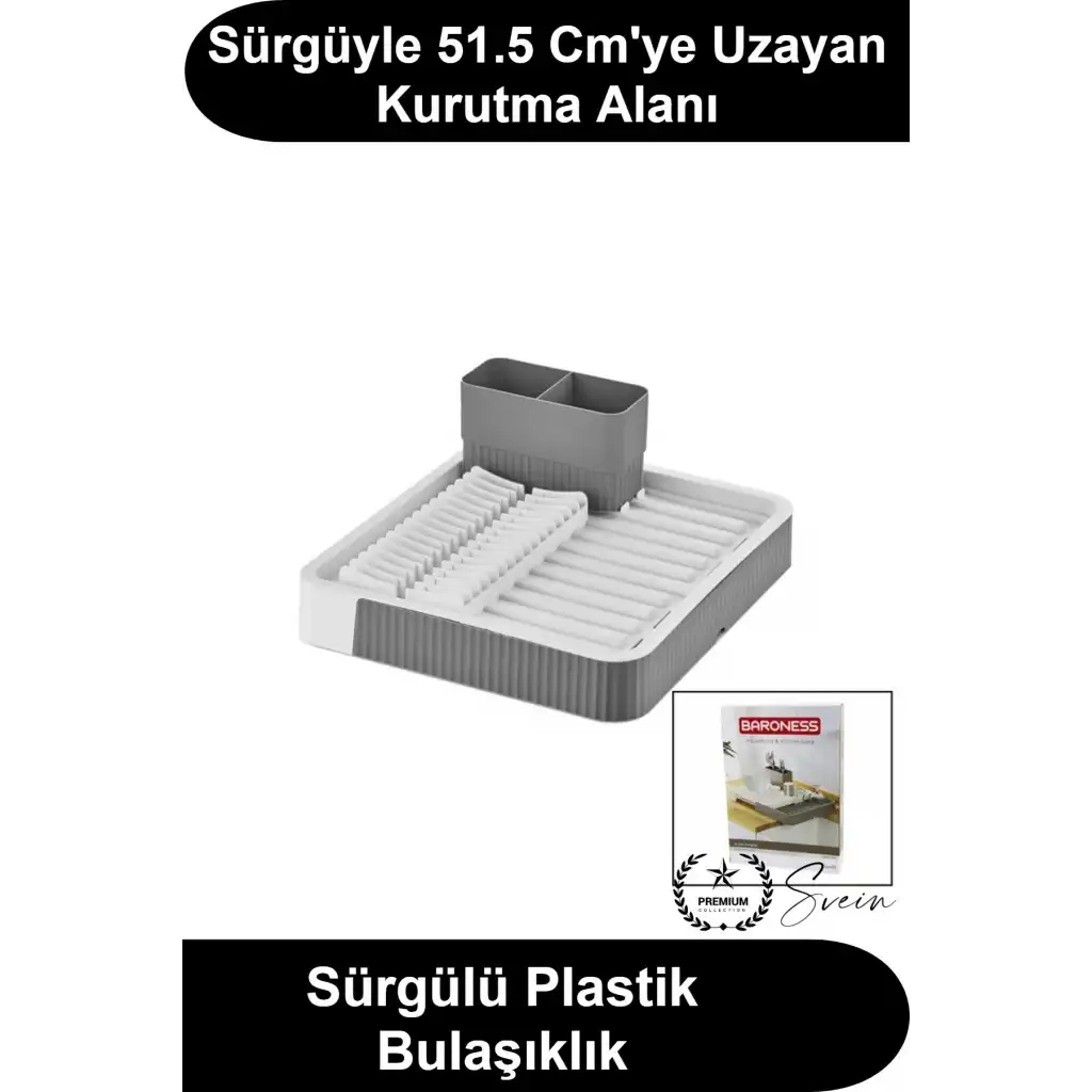 #Bulaşıklık Sürgülü Genişletilebilir Plastik Tezgah Üstü Bulaşık Kurutmalık Kaşıklıklı Mutfak Düzenleyici Organizer Teleskopik Tabak Bardak Rafı Gri Beyaz Evye Kenarı Bölmeli Pratik Model