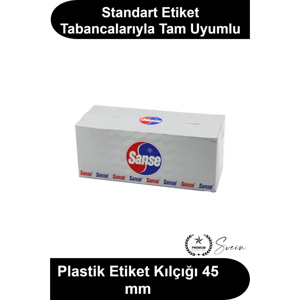 #EtiketKılçığı Plastik Etiket Kılçığı 45 mm 10.000 Adet Tabanca Uyumlu Giyim Tekstil Konfeksiyon Mağaza Fiyat Etiketleme Bağlantı Çubuğu Şeffaf Esnek Dayanıklı Kopmaya Dirençli Ekonomik Kutu Butik