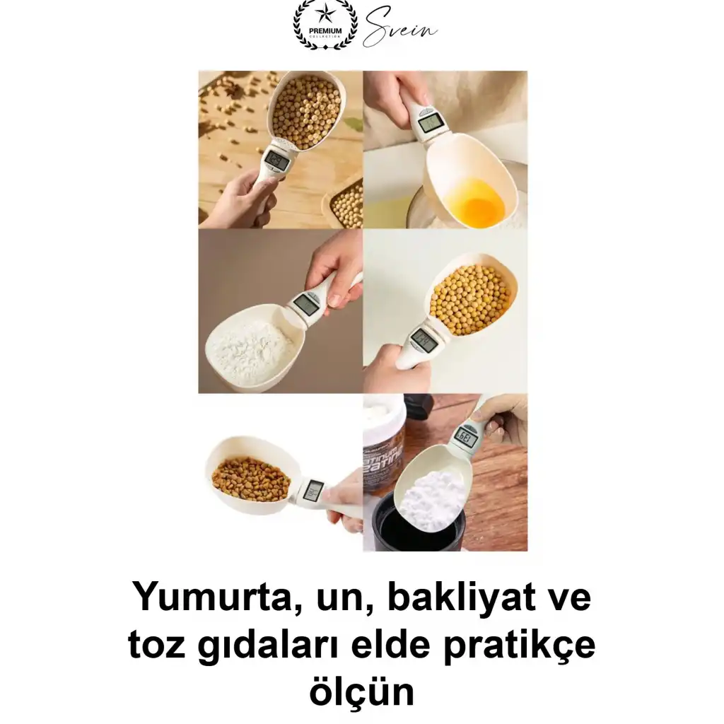 #ÖlçüKaşığı Dijital Ölçü Kaşığı Terazili 800 gr Hassas Mutfak Tartısı LCD Ekranlı Elektronik Baharat Un Şeker Kahve Sıvı Evcil Hayvan Maması Tartma Çıkarılabilir Uçlu Ergonomik Pastane Diyet Gramaj