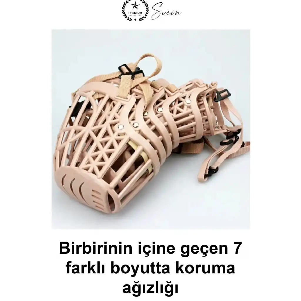#KöpekAğızlığı Köpek Ağızlığı 7li Set Ayarlanabilir Kayışlı Plastik Koruma Ağızlık Isırma Önleyici Nefes Alabilen Kafes Tipi Yavru Yetişkin Küçük Orta Büyük Irk Uyumlu Eğitim Yürüyüş Veteriner İçin