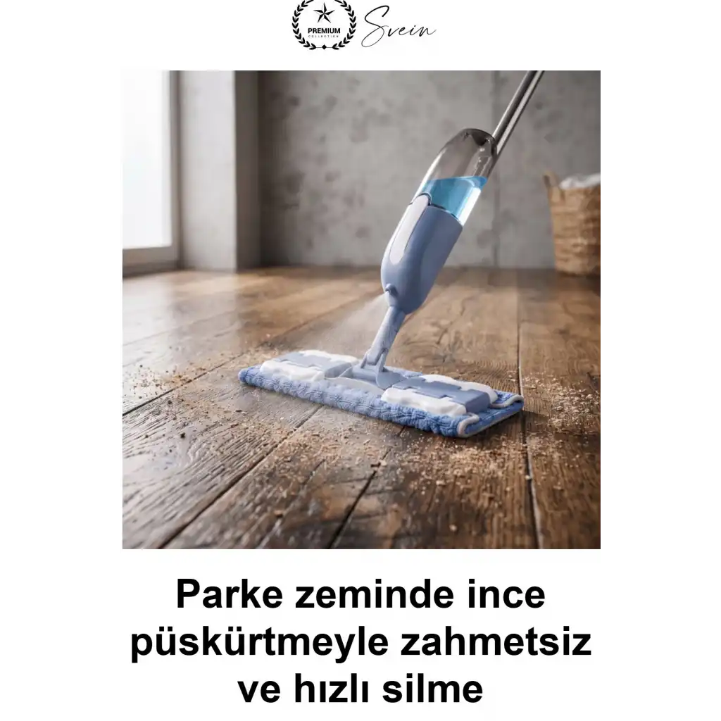 #SpreyliMop Spreyli Mop Doldurulabilir Su Hazneli Yedek Mikrofiber Bezli Mandallı Paspas Seti Parke Seramik Fayans Mermer Zemin Temizleyici Pratik Ergonomik Ev Ofis Temizlik Aparatı Metal Saplı