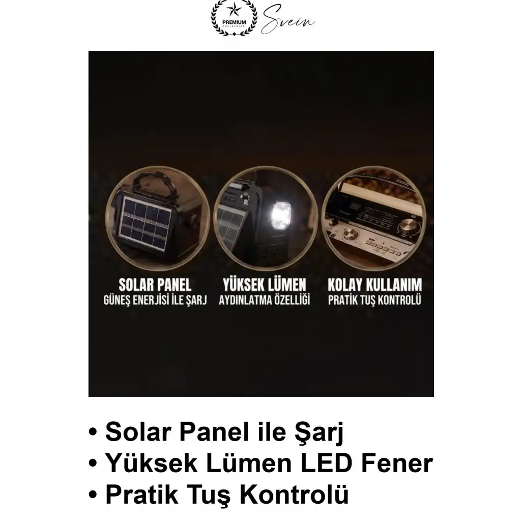 #NostaljiMüzikKutusu Solar Panelli Şarjlı Bluetooth Hoparlör Retro Radyo FM AM SW USB TF Kart AUX Girişli LED Fenerli Taşınabilir Ahşap Görünümlü Kamp Ev Ofis Dekoratif Vintage MP3 Çalar Kulplu
