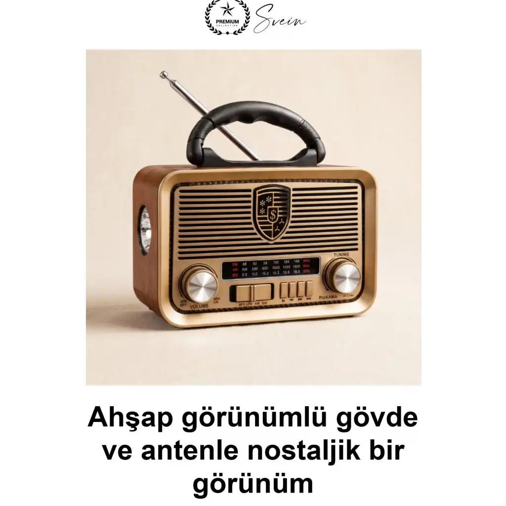 #NostaljikRadyo Solar Panelli Retro FM Radyo Bluetooth Hoparlör Şarjlı LED Fenerli USB TF Kart MP3 Çalar AUX Girişli Ahşap Görünümlü Taşınabilir Kamp Müzik Kutusu Dekoratif Hediyelik Eski Tip Antenli